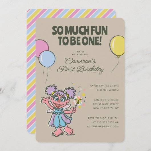 Abby Cadabby | Zoveel plezier om een dag te worden Kaart (Voorkant / Achterkant)