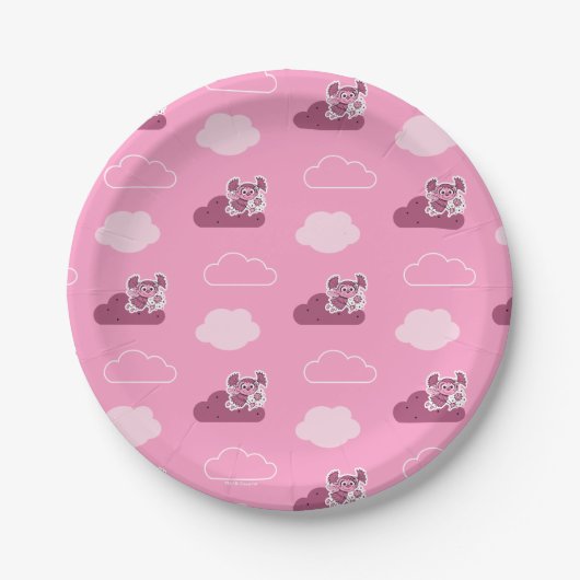 Abby Doodley Cloud Pattern Papieren Bordje (Voorkant)