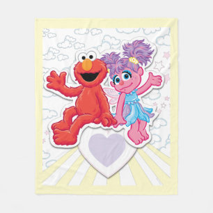 Abby & Elmo Grafisch Fleece Deken