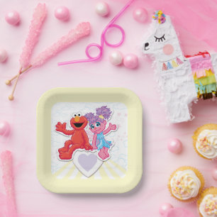 Abby & Elmo Grafisch Papieren Bordje