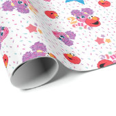 Abby en Elmo 2 Cute Pattern Cadeaupapier (Rol Hoek)