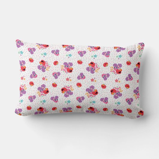 Abby en Elmo 2 Cute Pattern Kussen (Achterkant)