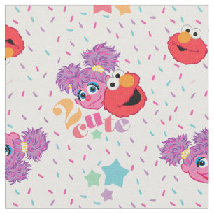Abby en Elmo 2 Cute Pattern Stof