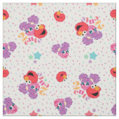 Abby en Elmo 2 Cute Pattern Stof (Swatch)
