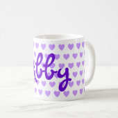 Abby in het Paars Koffiemok (Voorkant rechts)