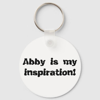 Abby is mijn inspiratie sleutelhanger