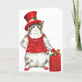 Abby, la carte de voeux de Noël Kitty