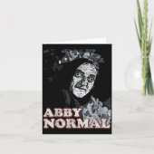 Abby Normal Brain Funny Halloween  Kaart (Voorkant)