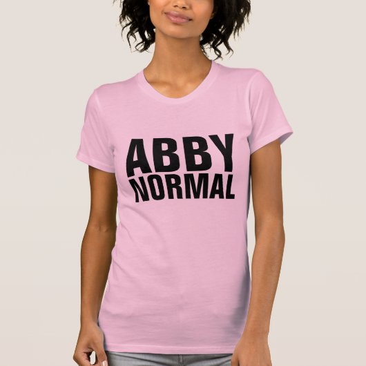 ABBY NORMAL T-SHIRTS (Voorkant)