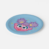 Abby Smiling Face Papieren Bordje (Gekanteld)