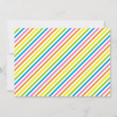 Abby Striped Birthday Kaart (Achterkant)