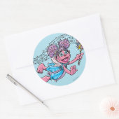 Abby Vintage Ronde Sticker (Envelop)