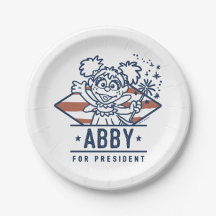 Abby voor President Papieren Bordje