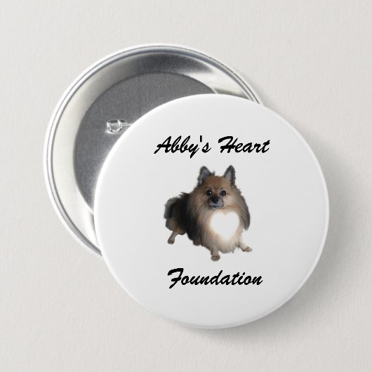 Abby's Heart Foundation Button (Voorkant /achterkant)