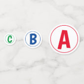 ABC 123 Partij Confetti (Voorkanten)