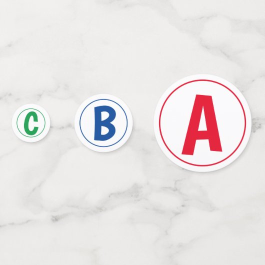 ABC 123 Party Confetti (Devant)