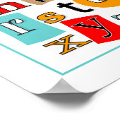 ABC 123 Poster voor wandbekleding van kinderen (Hoek)