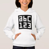 ABC 123 Sweat - shirt à capuche de repoussage pour (Devant)