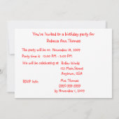 ABC 3 Derde verjaardag Uitnodigingen (Achterkant)