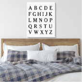 ABC alfabet Canvas Poster Teacher Gift Afdruk (Insitu (Slaapkamer))