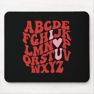 Abc Alfabet Ik Hou Van Jou Engelse Leraar Valentij Muismat