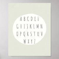 ABC alfabet letters Poster & Prints