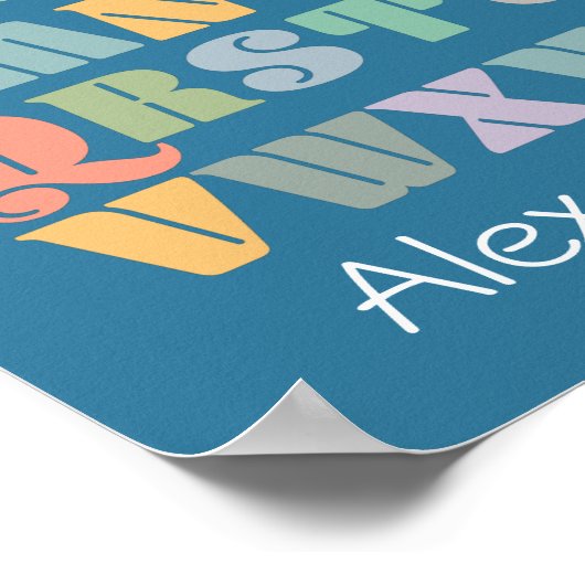 ABC Alphabet - Aangepaste grafiek Poster (Hoek)