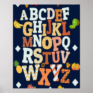 ABC alphabet homeschool tableau de la classe d'acc