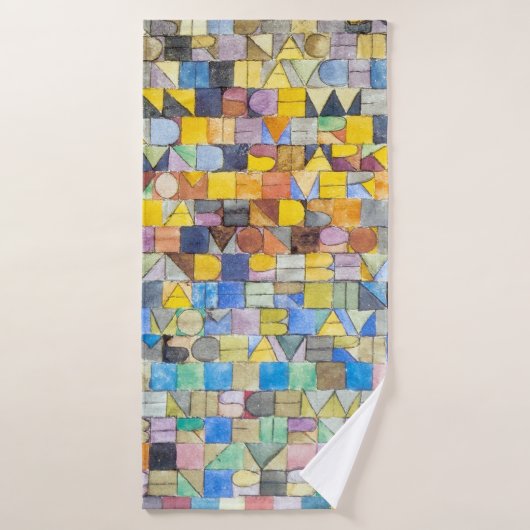 ABC (Alphabet), Paul Klee (Serviette de bain)