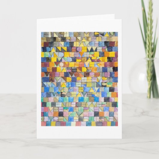 ABC (Alphabet), Paul Klee Kaart (Voorkant)