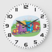 ABC Alphabet Train met Kinder Fun Educational Grote Klok (Voorkant)