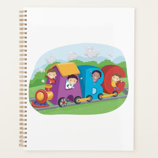 ABC Alphabet Train met Kinder Fun Educational Planner (Voorkant)