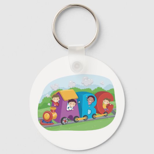 ABC Alphabet Train met Kinder Fun Educational Sleutelhanger (Achterkant)