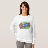 ABC Alphabet Train met Kinder Fun Educational T-shirt (Voorkant volledig)