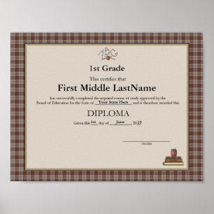 ABC Appels Homeschooler Diploma Poster