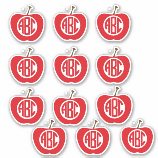 ABC Apple Stickers (Voorkant)