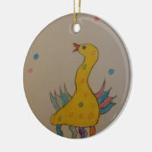 #ABC Art van kinderen, paascent Keramisch Ornament (Links)