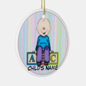 ABC Baby Boy Keramisch Ornament (Rechts)