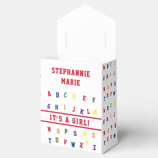 ABC-Baby shower Bedankdoosjes (Geopend)