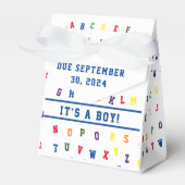 ABC-Baby shower Bedankdoosjes (Voorkant Zijde)