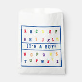 ABC-Baby shower Bedankzakje (Voorkant)