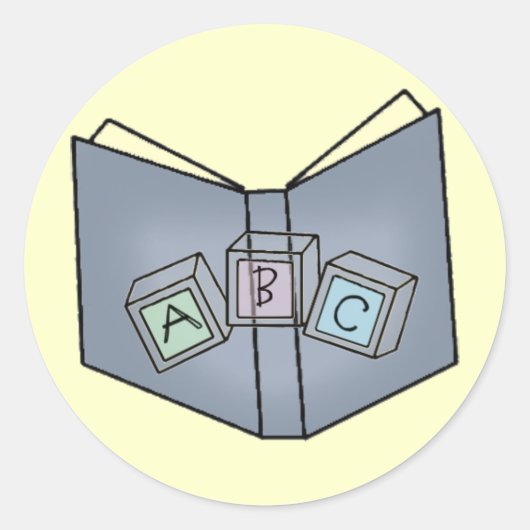 ABC Blocks Livre Stickers amusants (Devant)