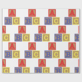 ABC-blokken Cadeaupapier (Vlak)