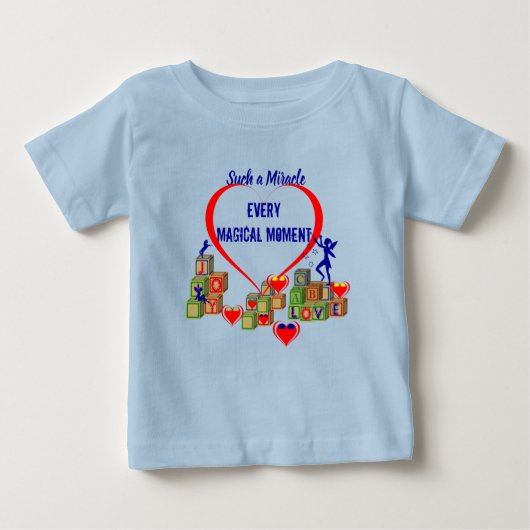 ABC Blokken - Miracle Baby T-shirt (Voorkant)