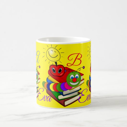 Abc Bookworm, Livres, Pomme Mug Jaune (Centre)