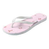 ABC Brief bloem Ballon student Terug naar school Teenslippers (Schuin)