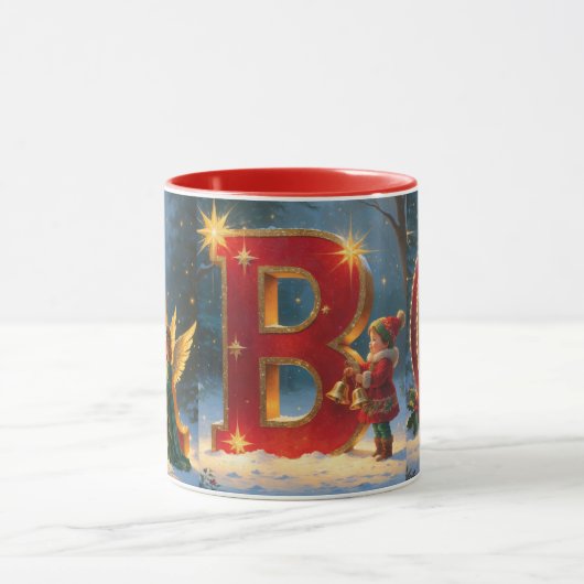 ABC Christmas Mug -Festive Holiday Alphabet Scenes Mok (Midden)