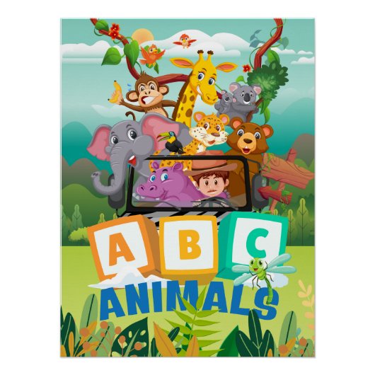 ABC Dieren Perfect Poster (Voorkant)