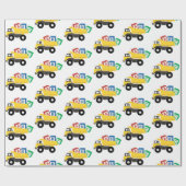 ABC Dump Truck Construction Trucks Cadeaupapier (Vlak)