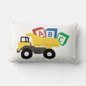 ABC Dump Truck Construction Trucks Kussen (Achterkant)